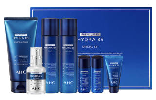 A.H.C B5 Hyaluronic Acid Skincare Sets Moisturizing, Repairing, Hydrating, Exfoliating Seven Piece Set