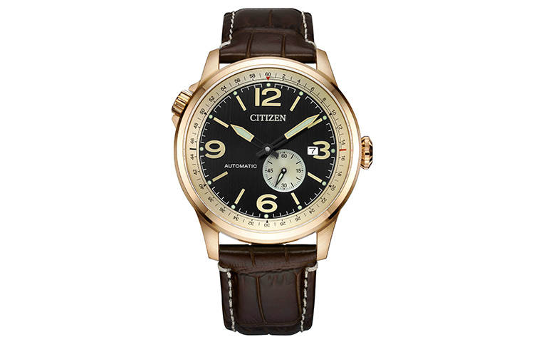 CITIZEN Mechanical Wrist Watch Collection FUTURE FORCE Series Mechanical Movement Genuine Leather Strap