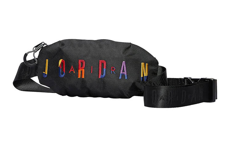 Jordan Jordan Polyester Crossbody Bag, Sling Bag, Fanny Pack Unisex Black