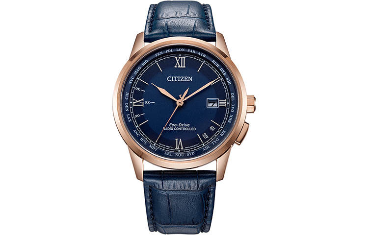 CITIZEN Ecology Drive Collection Light Powered Quartz Movement Leather Strap Watch Men's Watches