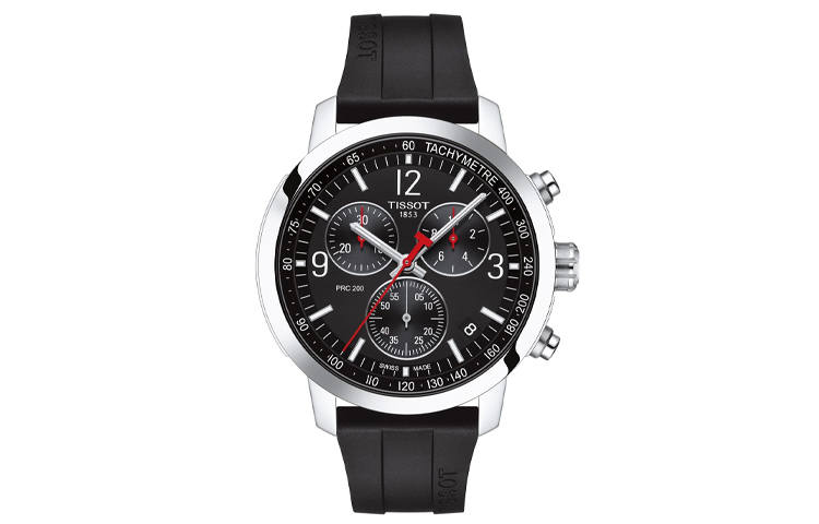TISSOT PRC 200 Junchi Collection Quartz Movement Men's Watches Watch 42mm Black Dial Stainless Steel Case