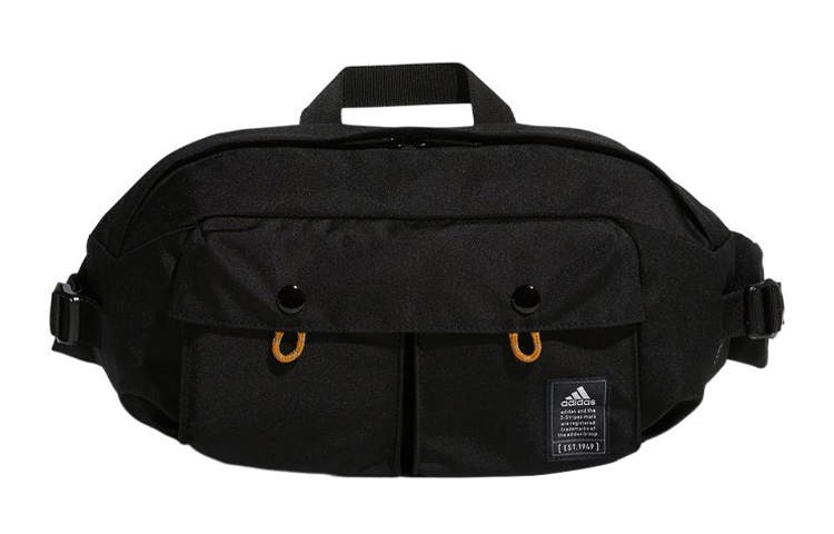 Adidas Adidas Polyester Sling Bag, Crossbody Bag, Fanny Pack Regular Men's Pure Black