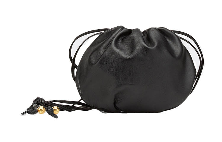 Bottega Veneta Nappa Leather Shoulder Bag Women's Black
