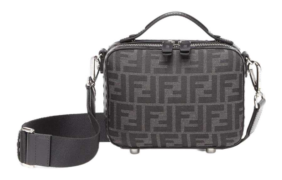 FENDI Polyester Travel Bag Mini Men's Gray