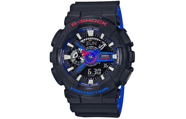CASIO CASIO Men Liquid Crystal/Analog Dual Display Series Black Watch GA-110LT-1A