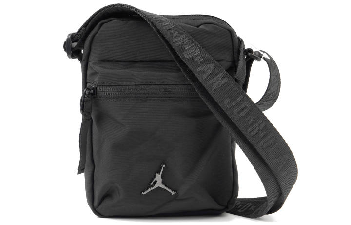 Jordan Jordan Polyester Crossbody Bag Regular Unisex Pure Black