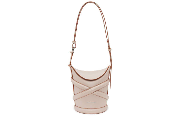 Alexander McQueen Calfskin Handbag, Crossbody Bag, Shoulder Bag Women's Pink