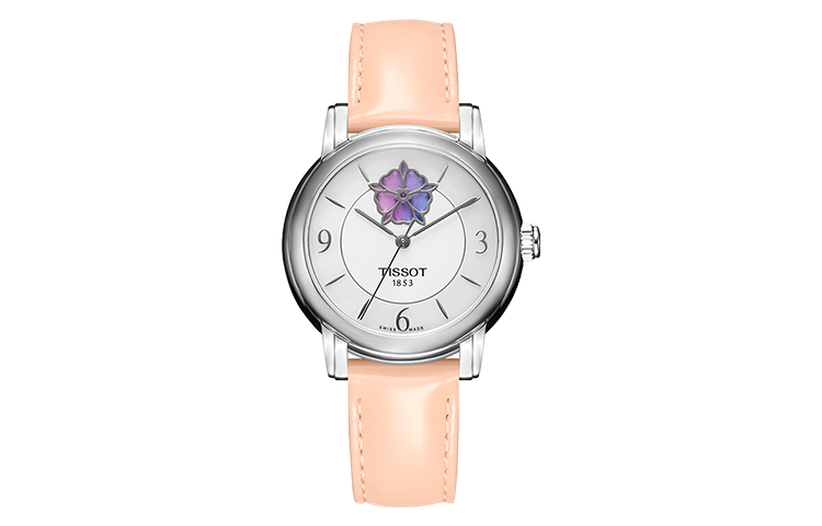 TISSOT Heart Collection Mechanical Movement 30m Waterproof Women's Watch 35mm White Dial