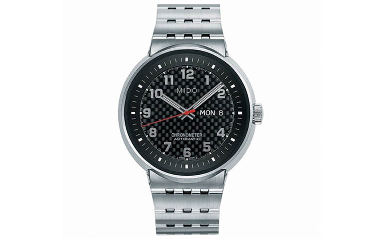 MIDO Automatic Mechanical Movement 100m Waterproof Men's Watches Watch 42mm Black Dial Stainless Steel Case