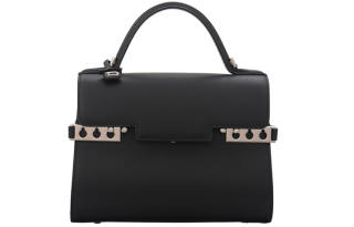 Delvaux Delvau Tempête Cow Leather Shoulder Bag, Crossbody Bag, Handbag Mini Women's Black