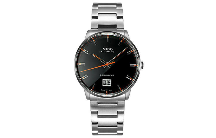 MIDO Commander Automatic Mechanical Movement Men's Watches Watch 42mm Black Dial Stainless Steel Case