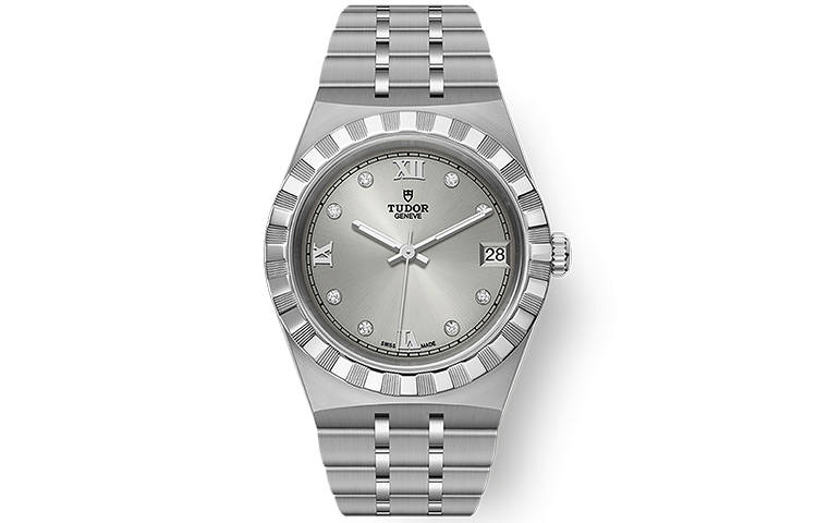TUDOR Royal Collection Automatic Mechanical Movement Women's Watch 34mm Silver Dial Steel Watch Case