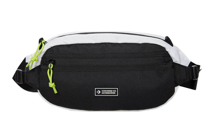 Converse Transition Sling Fabric Shoulder Bag, Crossbody Bag, Fanny Pack Regular Unisex Black White