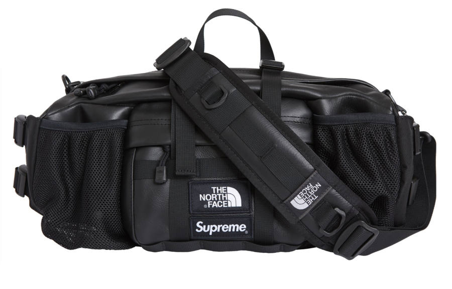 Supreme Supreme The North Face X The North Face Collaboration FW18 Leather Sling Bag Portable One Shoulder Crossbody Fanny Pack