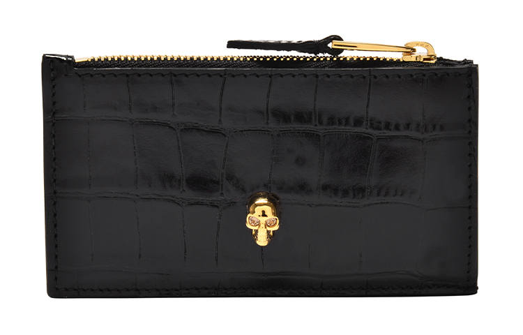 Alexander McQueen 【Previous Season】Skull flat zip purse