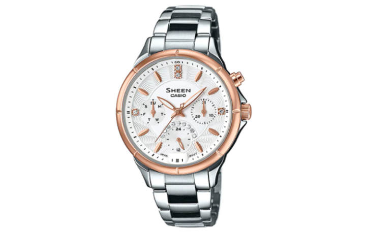 CASIO CASIO Women's SHEEN White Watch SHE-3047SG-7A