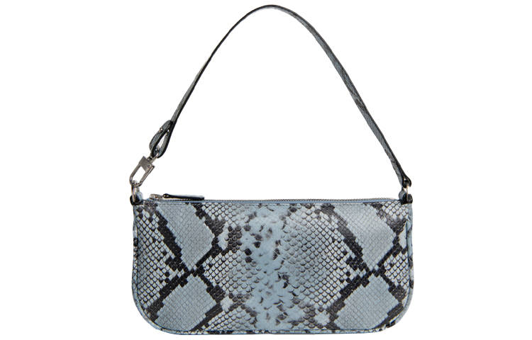 By Far Rachel Cow Leather Shoulder Bag Women's Blue
