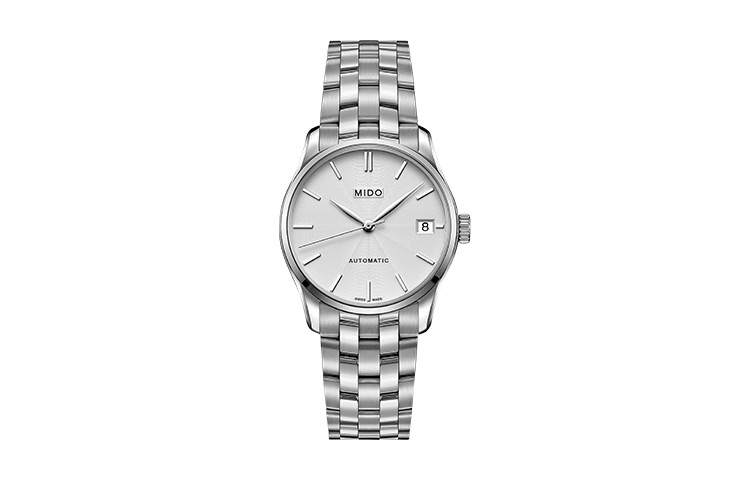 MIDO Brunna Collection Automatic Mechanical Movement 50m Waterproof Women's Watch 33mm Silver Dial