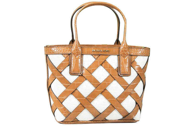 MICHAEL KORS Sienna Leather Tote Bag, Shopping Bag, Shoulder Bag, Handbag Small Women's Brown