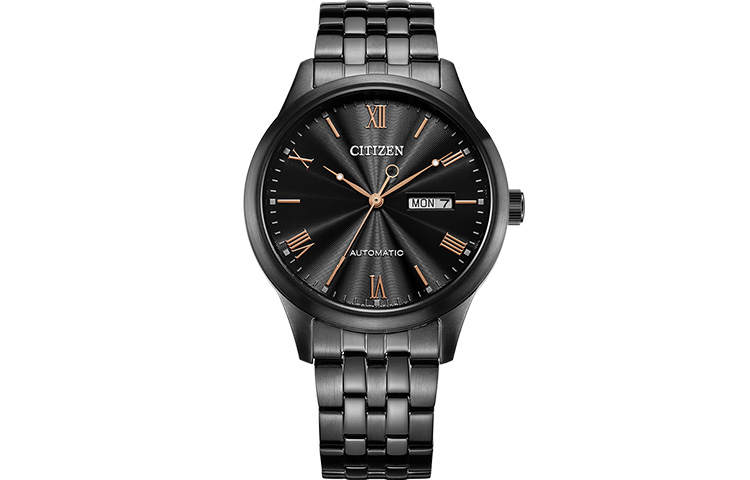 CITIZEN Mechanical Movement Stainless Steel Strap Watch Men's Watches Black Dial