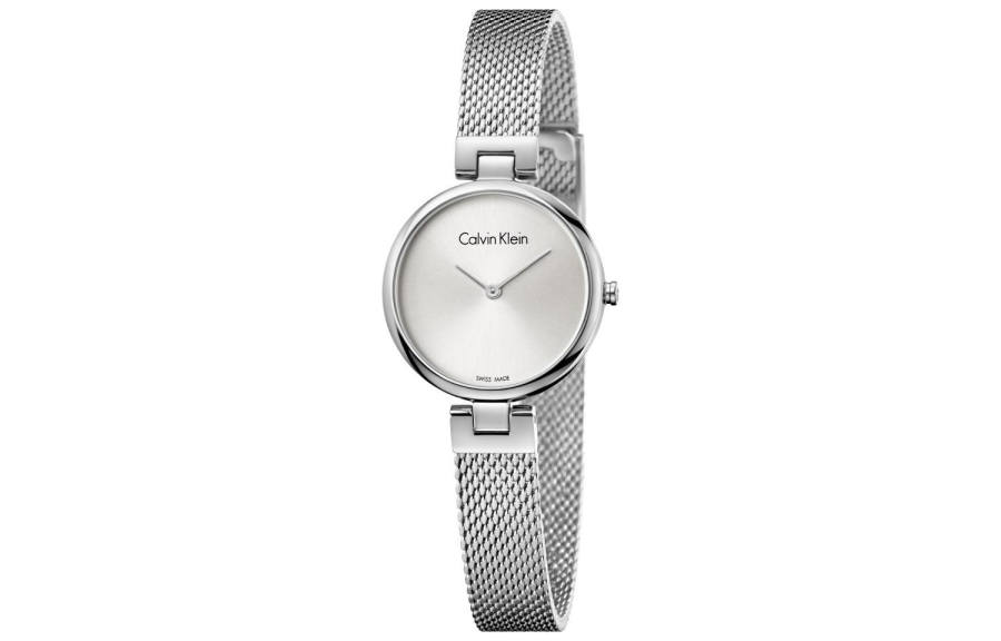 CALVIN KLEIN CK Quartz Pure Collection Wrist Watches Quartz Movement Stainless Steel Watchband White Dial Women's Watch