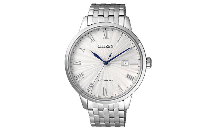 CITIZEN Automatic Mechanical Movement Stainless Steel Strap Watch Men's Watches White Dial