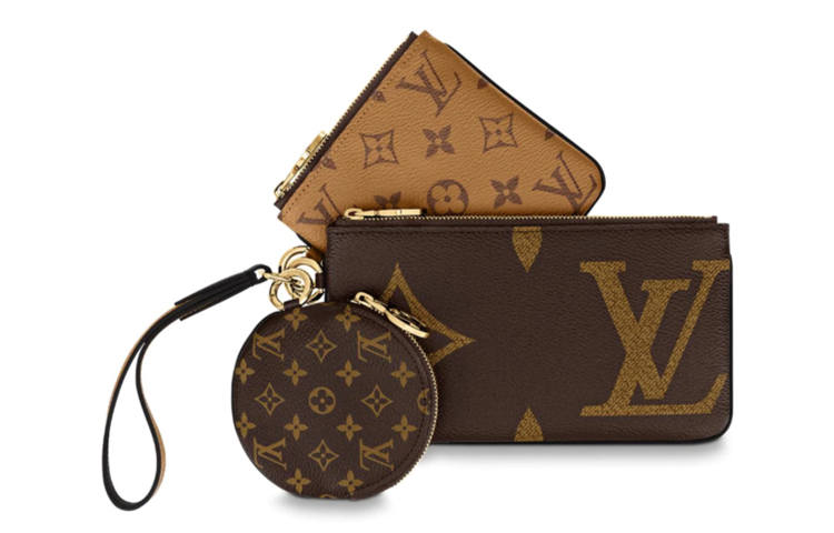 LOUIS VUITTON LOUIS VUITTON Trio Pouch Monogram Giant/Reverse/Mini Brown