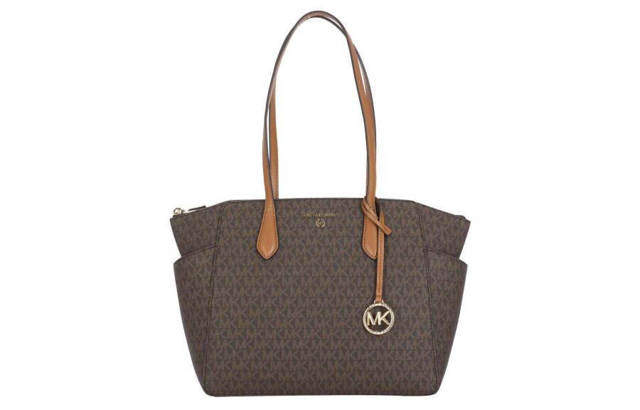 MICHAEL KORS Minimalist Fashion Polyurethane Handbag, Shoulder Bag Women's Brown