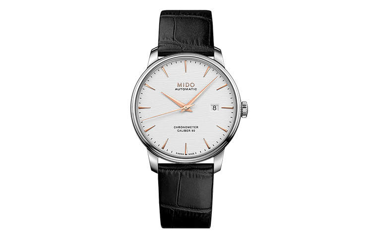 MIDO Baroncelli Automatic Mechanical Movement Men's Watches Watch 40mm Silver Dial Stainless Steel Case