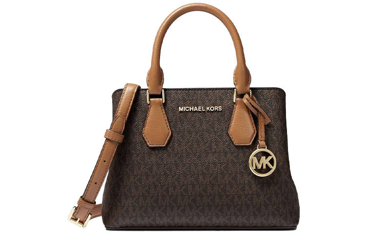 MICHAEL KORS Polyester Handbag, Shoulder Bag, Crossbody Bag Small Women's Brown