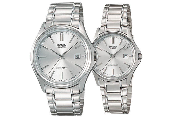 CASIO CASIO Unisex Pair Table Series Silver Watch
