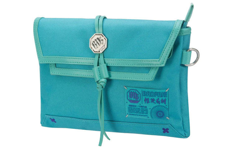 Li-Ning Li Ning Badfive Pu Shoulder Bag, Crossbody Bag Unisex Teal Waves