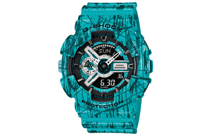 CASIO CASIO Men Liquid Crystal/Analog Dual Display Series Black Watch GA-110SL-3