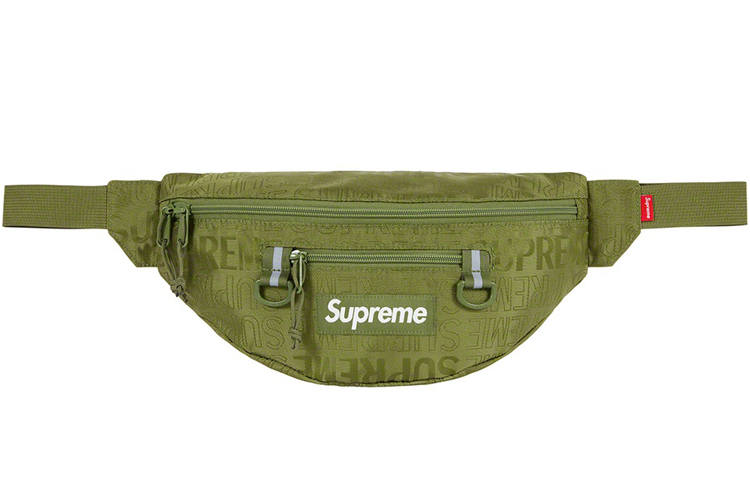 Supreme Supreme SS19 Nylon Sling Bag, Fanny Pack Regular Unisex Olive Green
