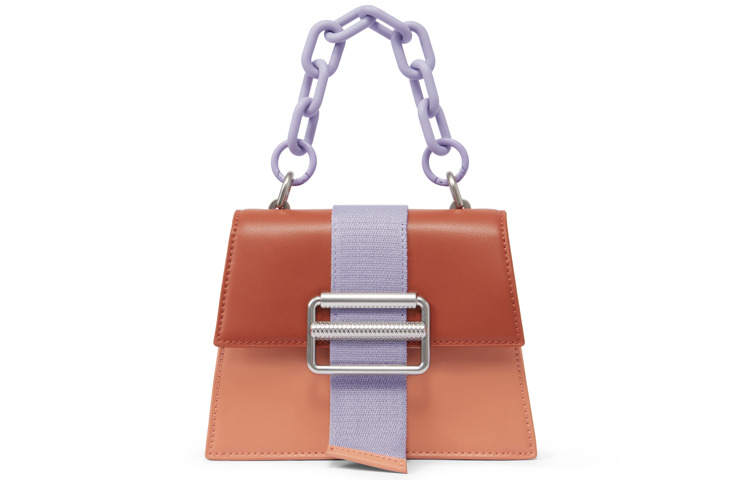 CHARLES&KEITH Pu Charles & Keith Bag Chain Crossbody Handbag Small Women's Multicolor