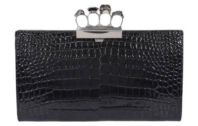 Alexander McQueen Calfskin Clutch Women's Black