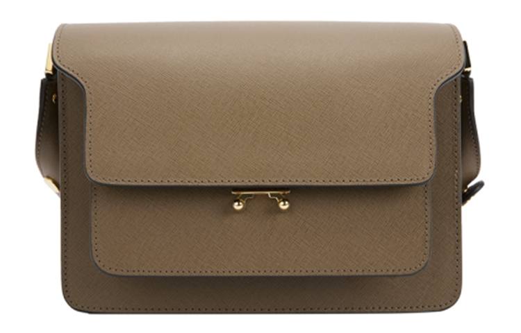 MARNI Cow Leather Crossbody Bags Regular Women's Brown
