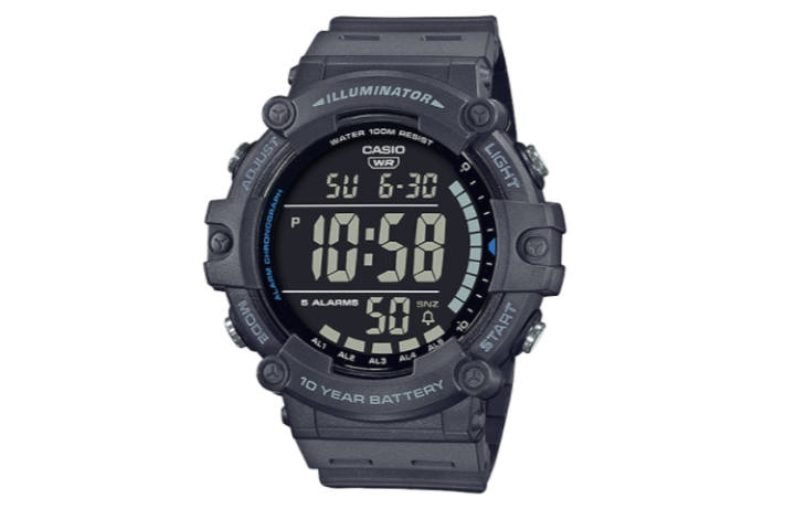 CASIO CASIO YOUTH Collection Digital Calipers Large Dial Display Quartz Movement Resin Strap Watch