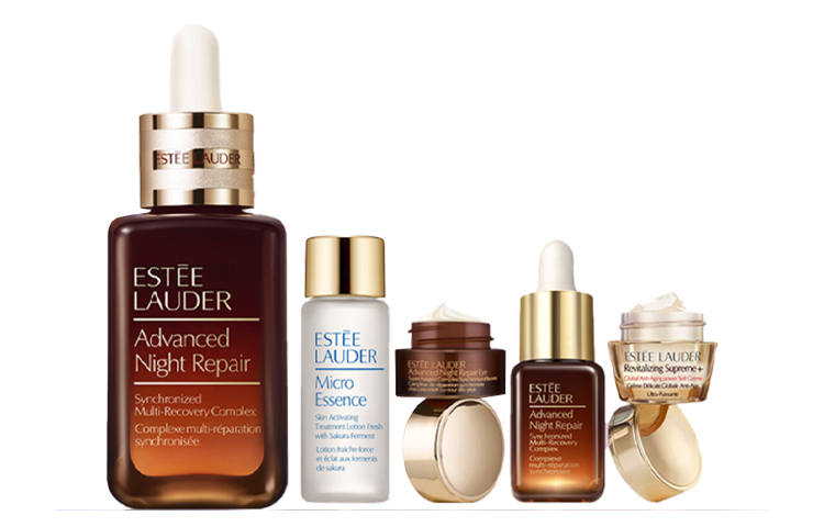 ESTEE LAUDER Small Brown Bottle Set, No. 7 Serums Eye Cream Skincare Sets