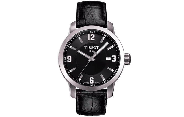 TISSOT Sports Collection Quartz Movement Men's Watches Watch 39.3mm Black Dial Stainless Steel Case