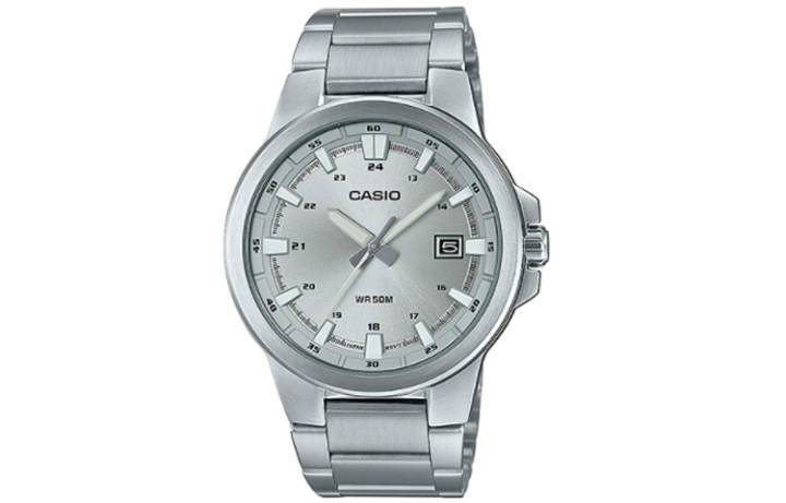 CASIO CASIO Men Standard Series Silver Watch MTP-E173D-7AV