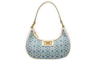 BALLY Cotton Dumpling Bag Shoulder Bag Women's Denim Blue
