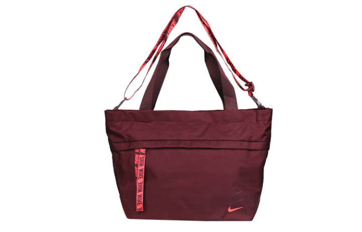 Nike Nike Polyester With Polyamide Shoulder Bag Unisex Night Brown Red/Laser Red