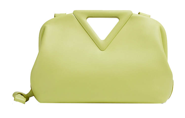 Bottega Veneta Cow Leather Shoulder Bag, Handbag Women's Seaweed Color