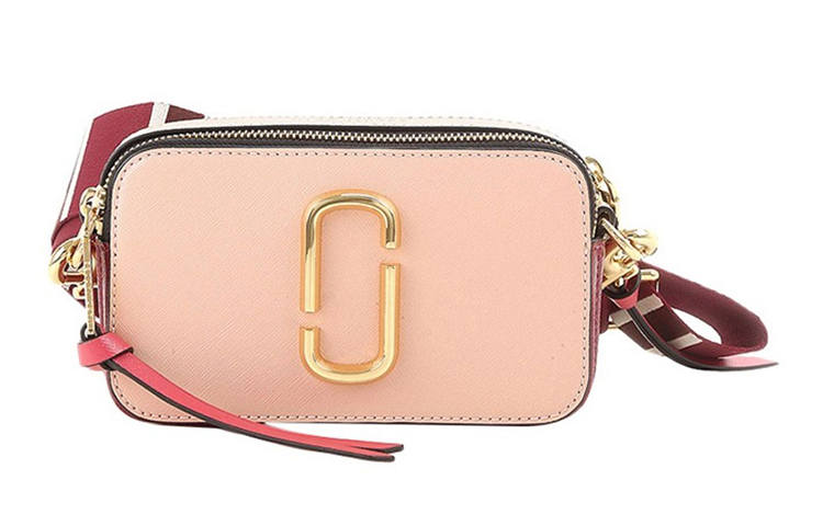 MARC JACOBS Snapshot Cow Leather Camera Bag, Crossbody Bag, Shoulder Bag Women's Pink