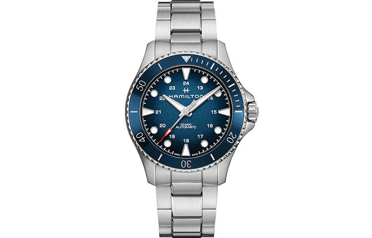 HAMILTON Khaki Marine Collection Automatic Mechanical Movement Men's Watches Watch Blue Dial