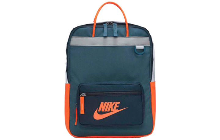 Nike Nike Tanjun Zip Closure Polyester Backpack Regular Men's Gray & Green & Orange & Red