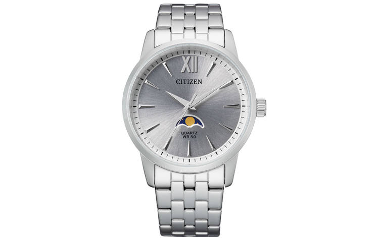 CITIZEN Quartz Movement Stainless Steel Strap Watch Men's Watches Silver Dial