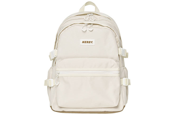 Nerdy Fabric Travel Bag Backpack Regular Unisex Cream