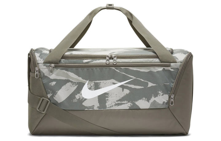 Nike Nike Polyester Crossbody Bag, Gym Bag, Travel Bag Unisex Olive Gray